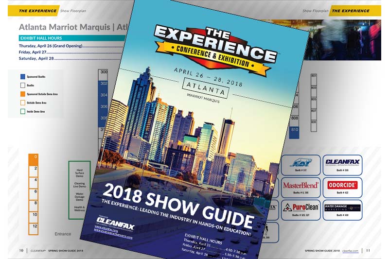 experience-conference-exhibition-2018-show-guide-cover-with-floor-plan-in-background