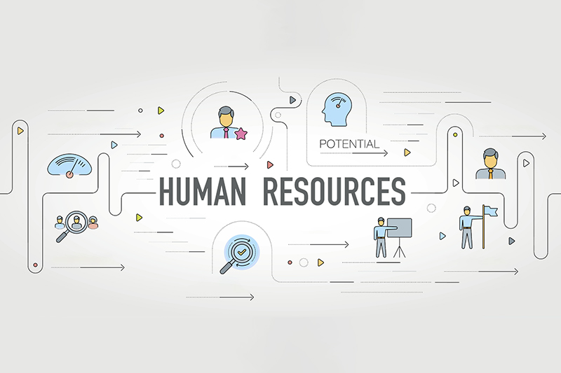 Human Resources banner and icons