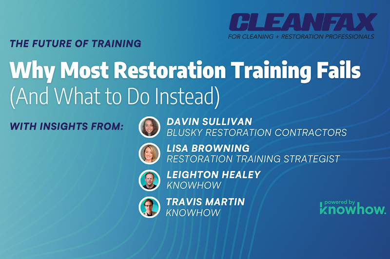 Disaster Restoration Training How to improve restoration training programs.