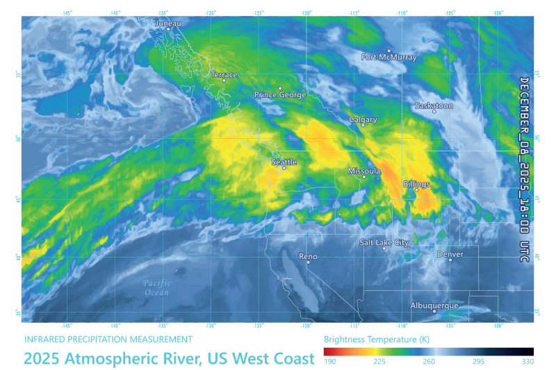 Atmospheric River West Coast December 2025