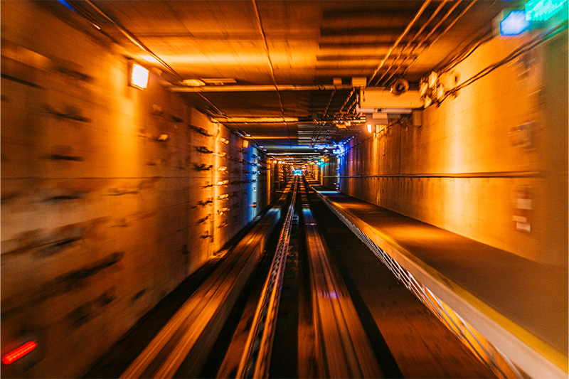 Denver International Airport tunnel