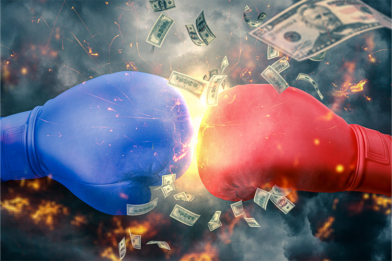 fighting over money