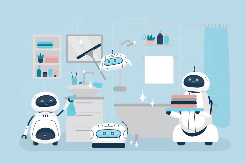 robot cleaning