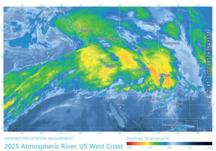 Atmospheric River West Coast December 2025
