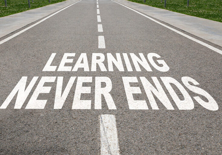 Learning and education never stop.