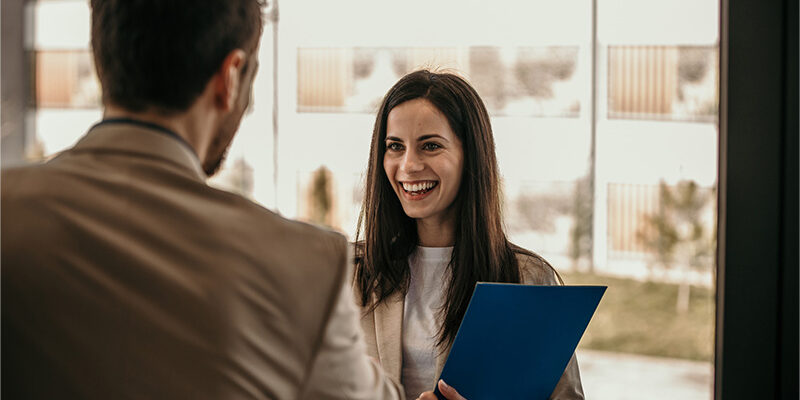 employees talking