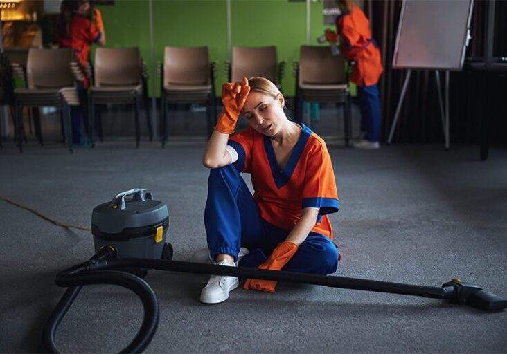 Exhausted vacuuming