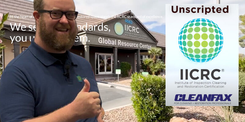 Gavin McMahon, the IICRC Certified Firms Supervisor