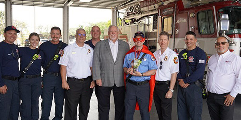 firefighter James Murad honored