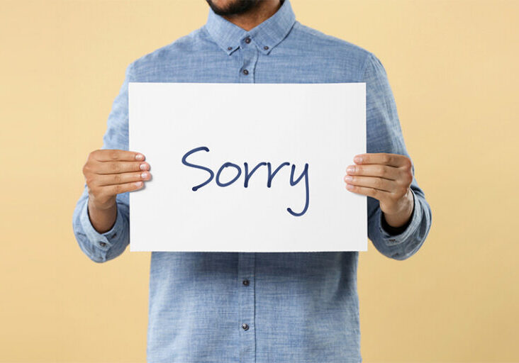 Sorry sign
