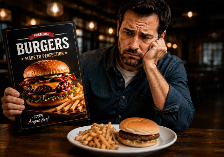 burger and fries