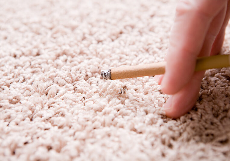 cigarette on carpet