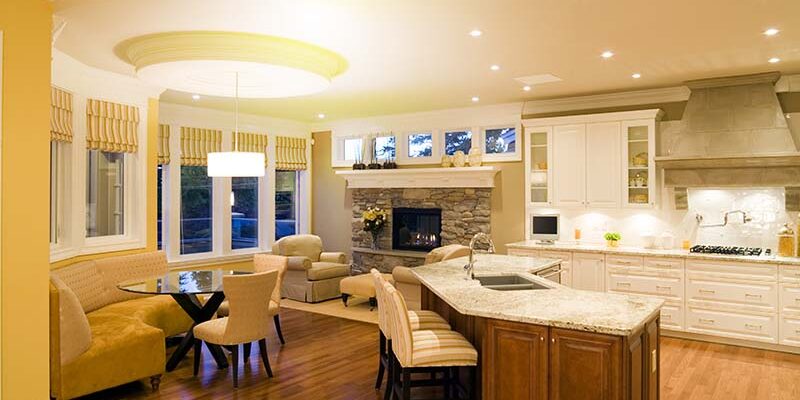 luxury mansion kitchen dining room