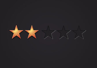 Vector rating stars