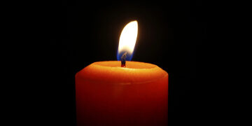 Candle and flame